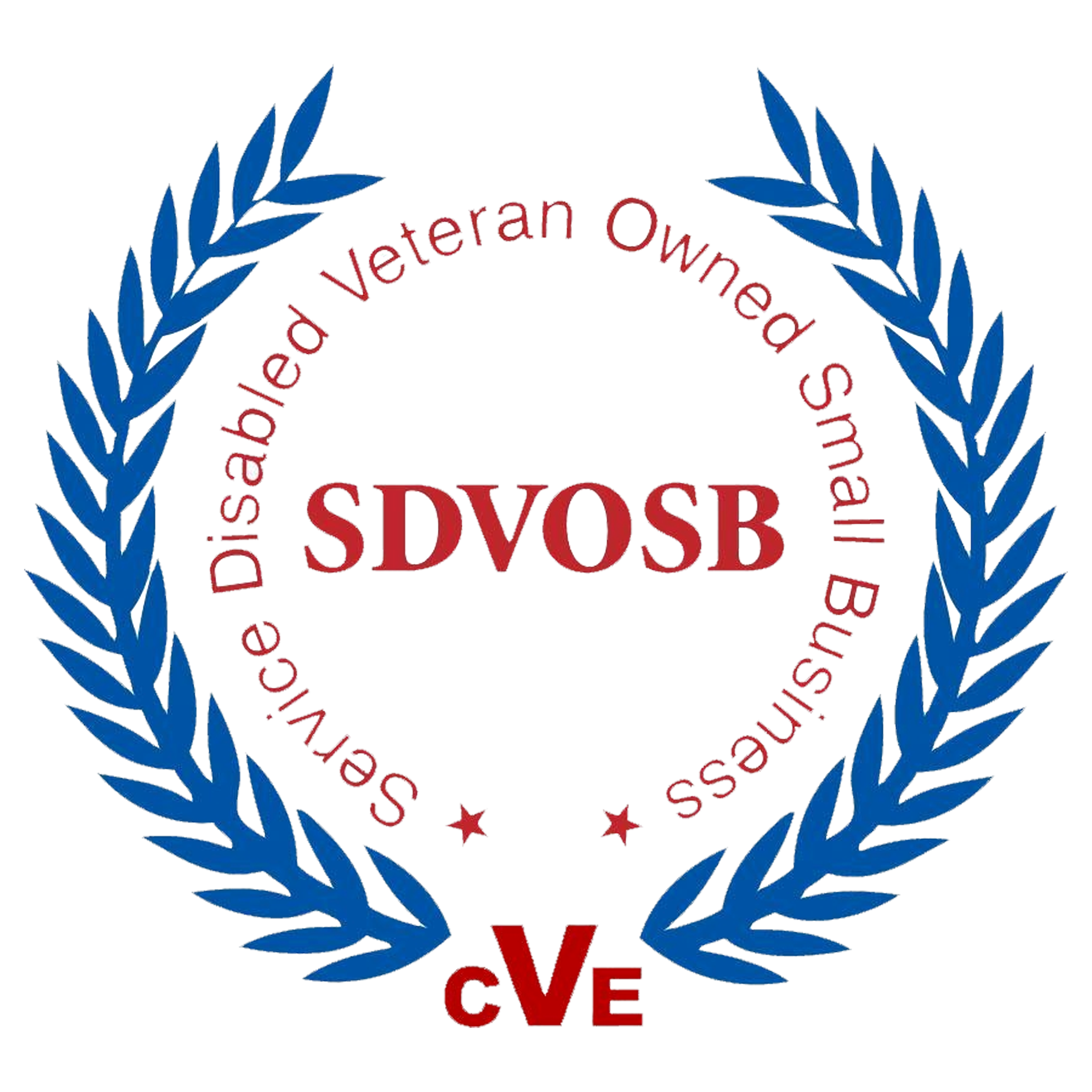 Service Disabled Veteran Owned Small Business credential badge.